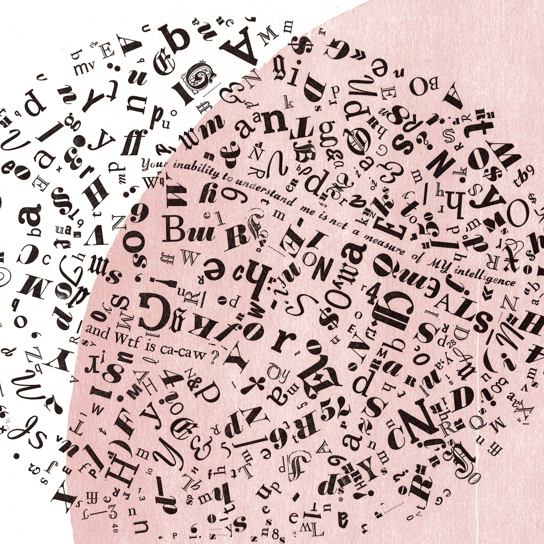 American Crow • Letterpress and Linocut Print