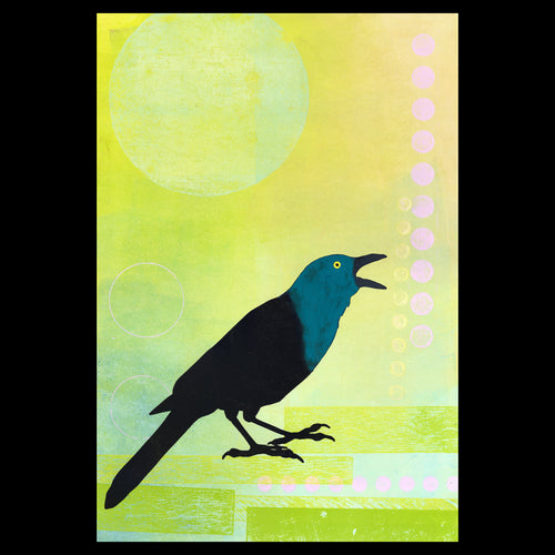 Those Are Some Fine Lookin' Dungarees You Got There • Monotype and Linocut Fine Art Print