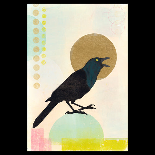 Onomatopoeia! It's Just Fun To Say • Monotype and Linocut Fine Art Print