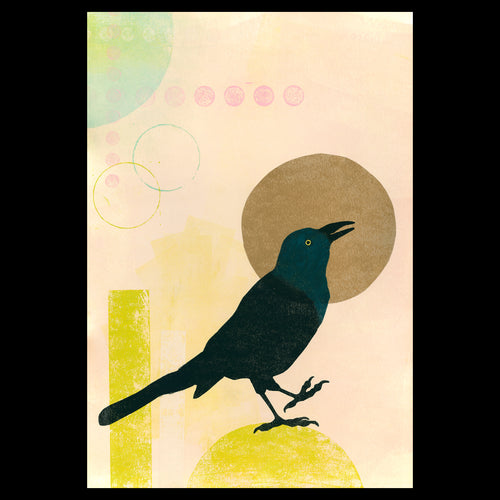 Oh You Know, Living The Dream. • Monotype and Linocut Fine Art Print