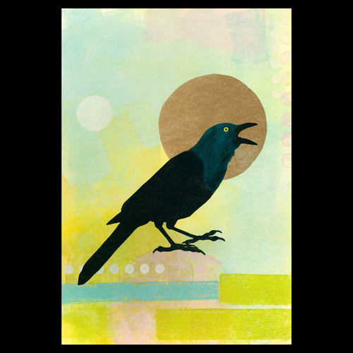 I Disapprove of Your Snacks and I Am Going To Tell You Why. • Monotype and Linocut Fine Art Print