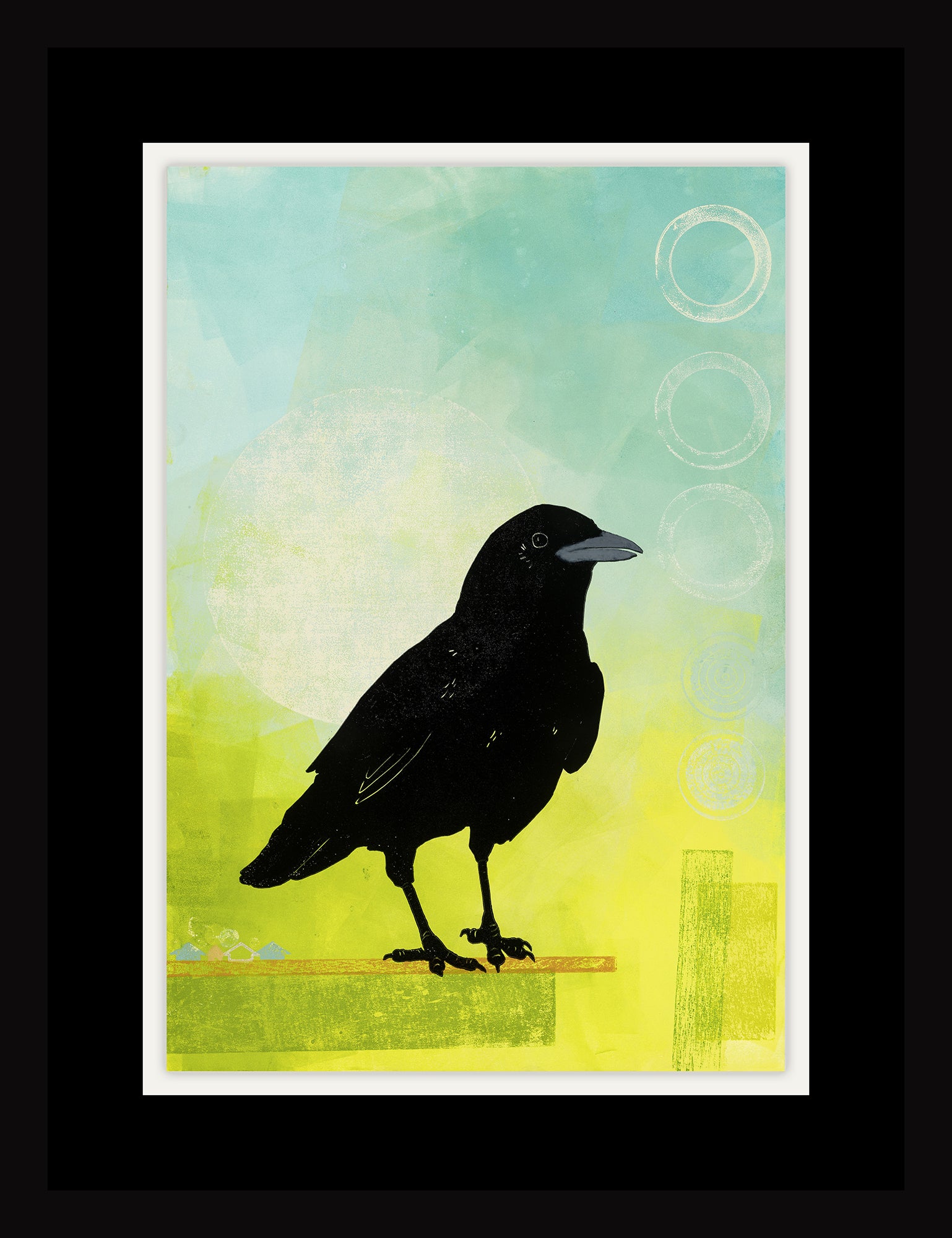 Overthinking Is My Specialty •  Monotype and Linocut Fine Art Print