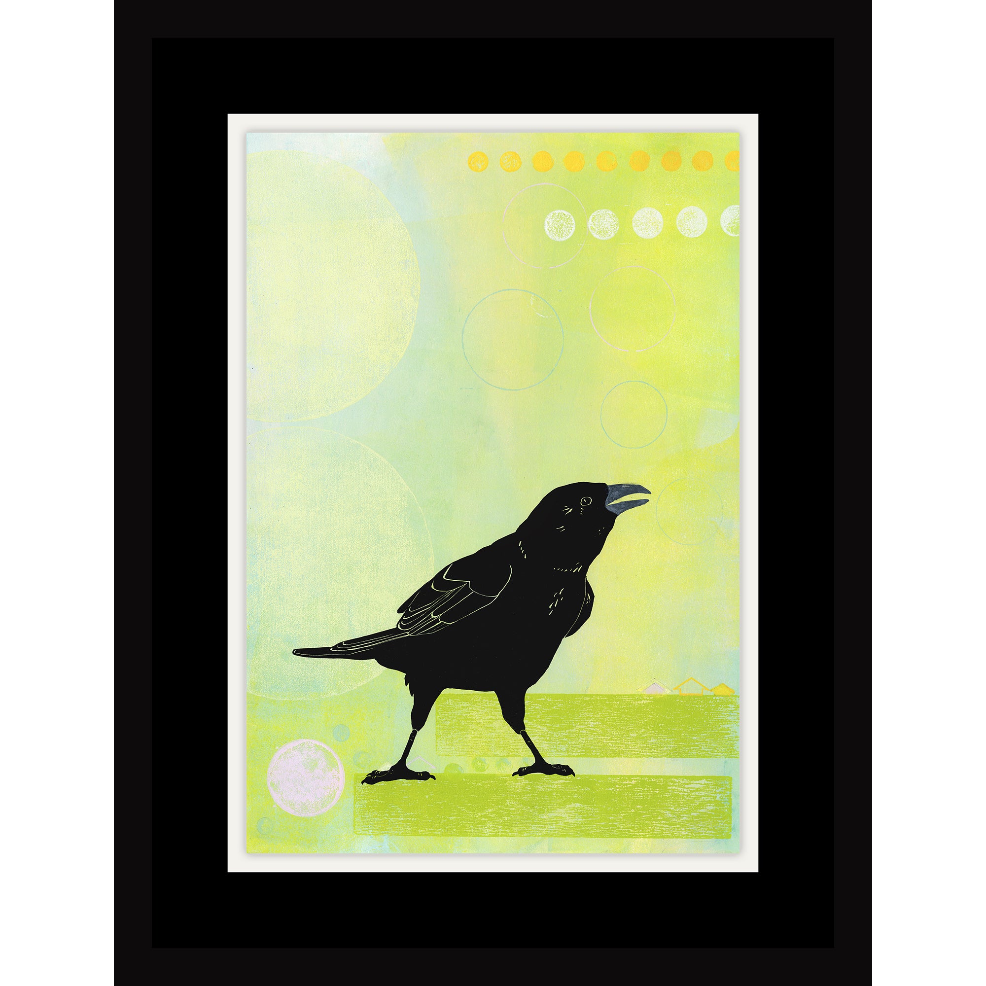 Can You Really Trust Someone Who Doesn't Like Pizza? • Monotype and Linocut Fine Art Print