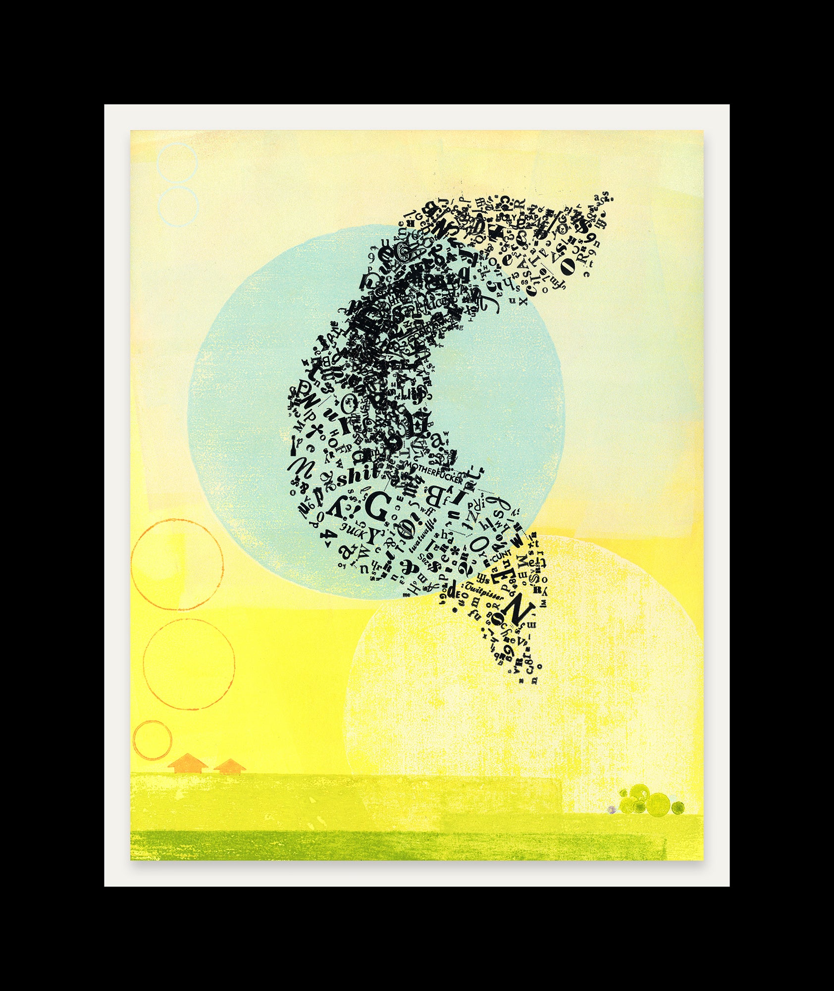 All The Swears No. 6 •  Monotype and Letterpress Fine Art Print