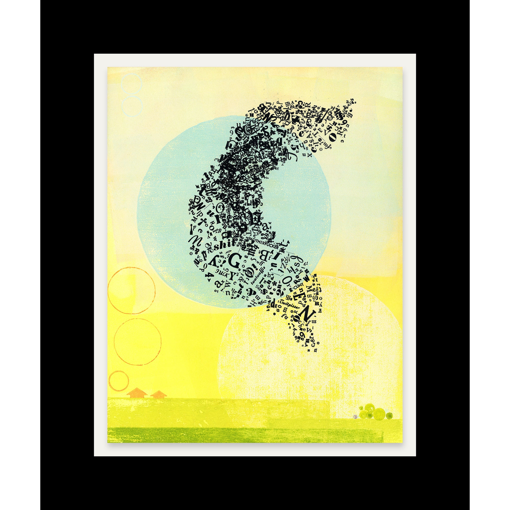 All The Swears No. 6 • Monotype and Letterpress Fine Art Print