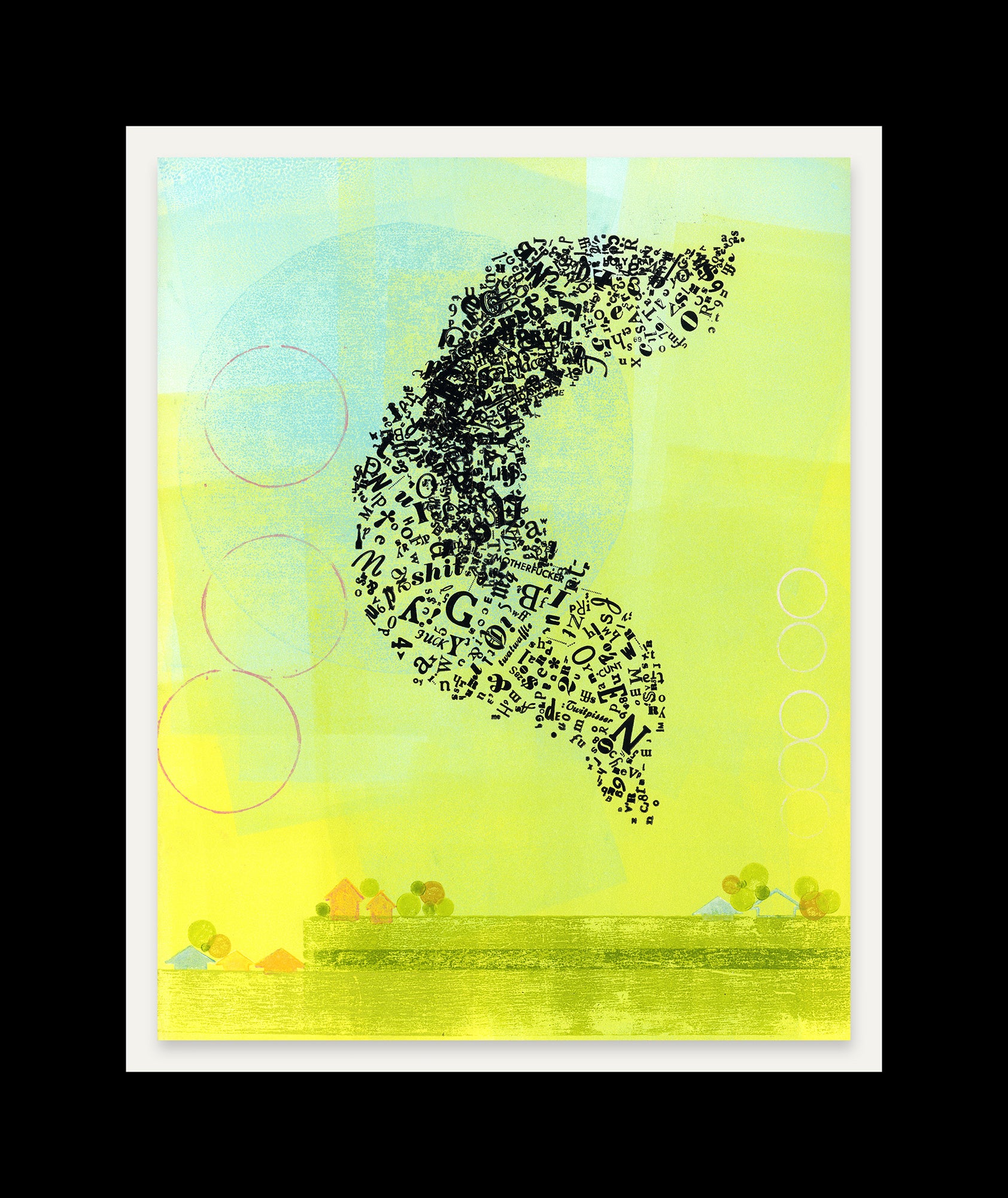 All The Swears No. 8 •  Monotype and Letterpress Fine Art Print