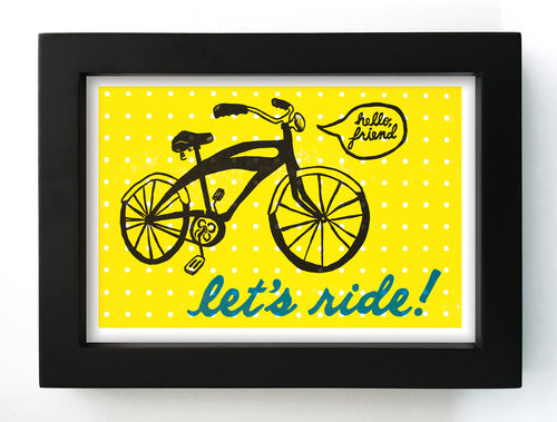 Let's Ride! 5" x 7" Reproduction