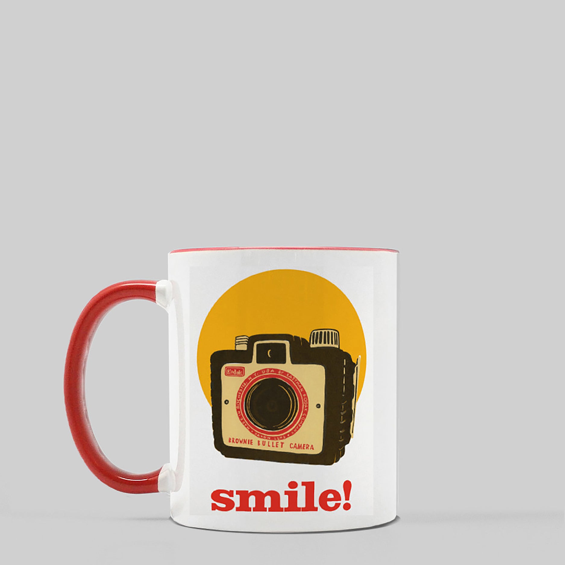Smile! Ceramic Coffee Mug, 11oz