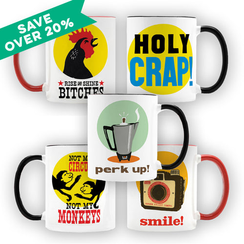 MULTI MUG DISCOUNT- TWO 11oz Mugs for $45