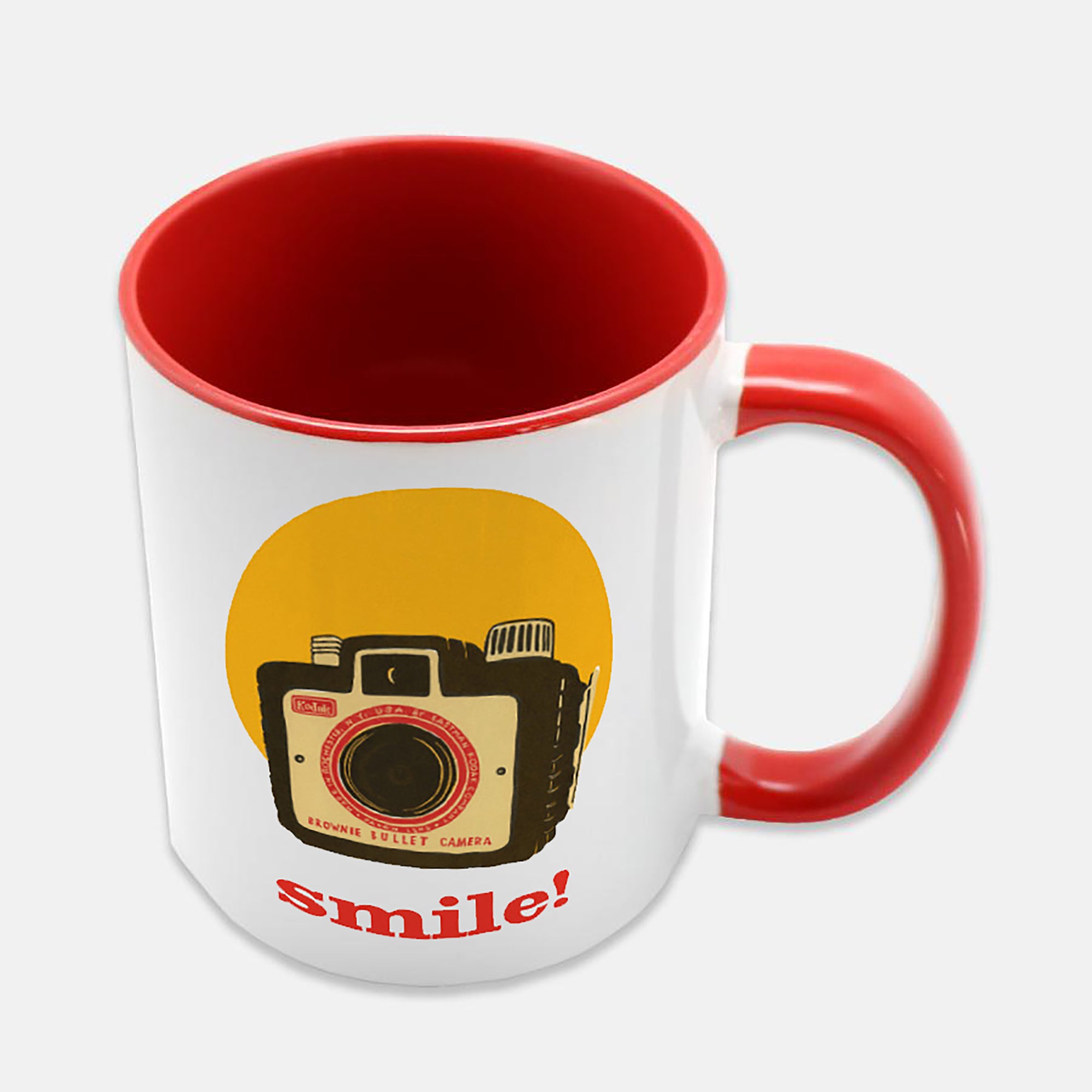 Smile! Ceramic Coffee Mug, 11oz