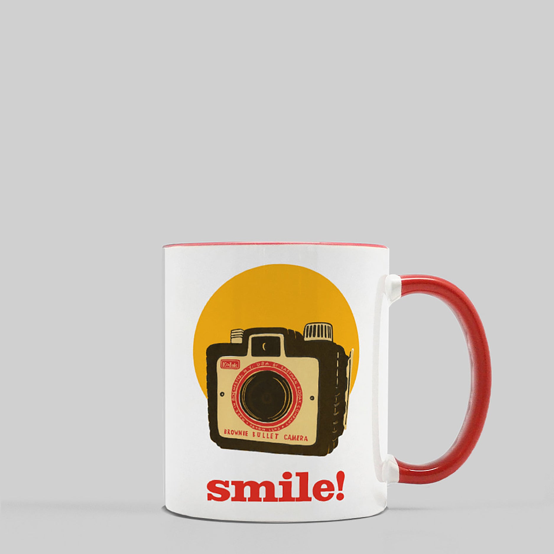 Smile! Ceramic Coffee Mug, 11oz
