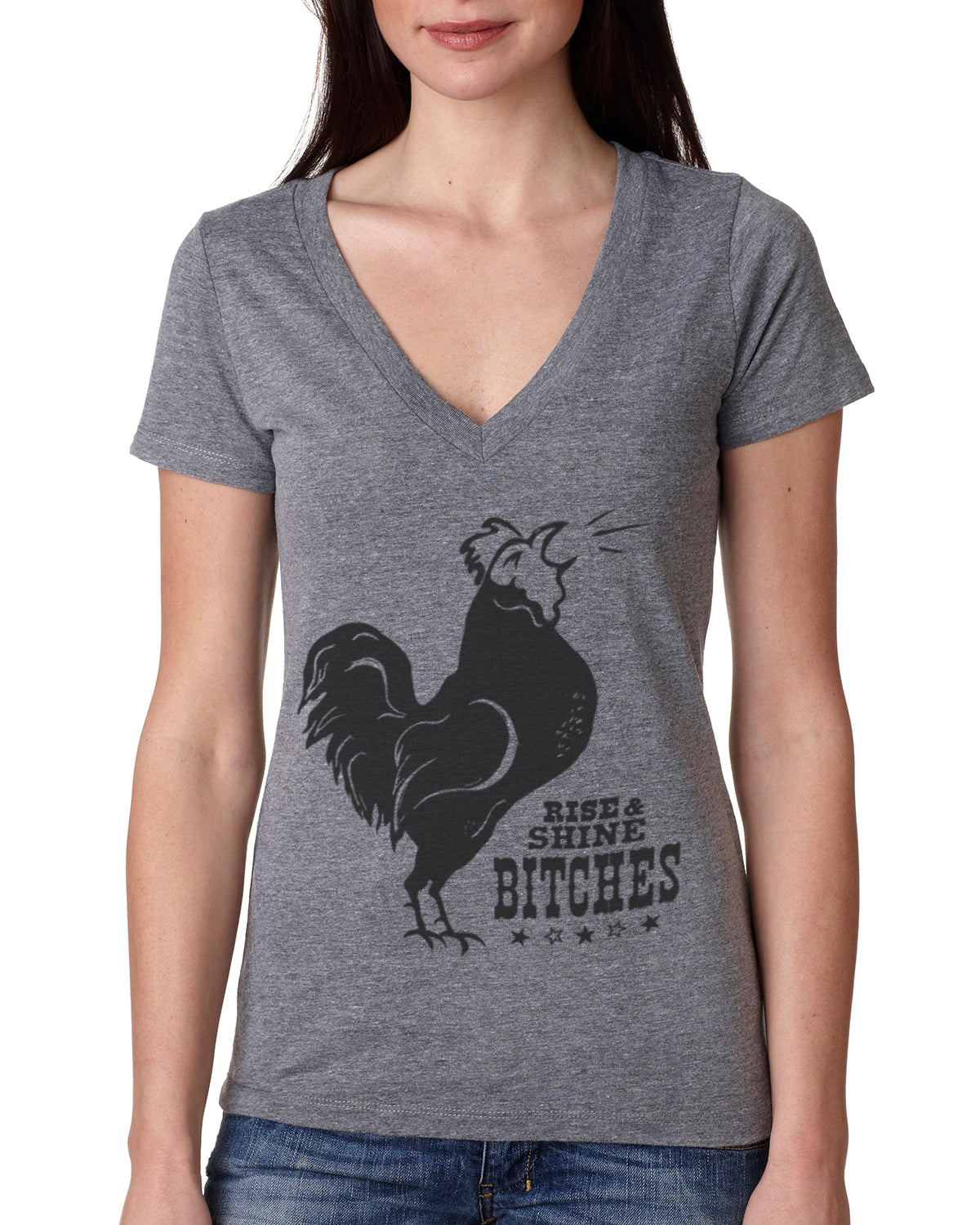 Rise and Shine Short sleeve V-neck T-Shirt - WOMENS • ORIGINAL DESIGN